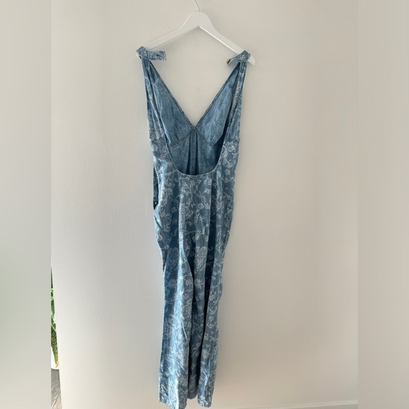 FREE PEOPLE Blue Dance All Night Jumpsuit 8 - Picture 3 of 5